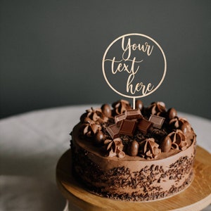 Custom Cake Topper Personalized Wood Cake Topper Baby Shower Decoration Wedding Cake Topper Birthday Cake Topper