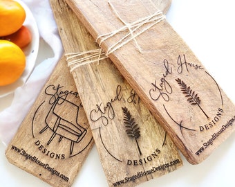Personalized Logo Cheese Board, Custom Picture Charcuterie, Engraved Company Logo, Rustic Food Display, Business Gifts, Rustic Cutting Board
