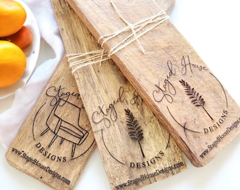 Personalized Logo Cheese Board, Custom Picture Charcuterie, Engraved Company Logo, Rustic Food Display, Business Gifts, Rustic Cutting Board