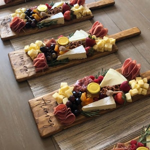 Charcuterie Board Personalized Hostess Gift, Rustic Cutting Board, Cheese board, Farmhouse Decor, Rustic Cutting Board, Antique Decor image 1