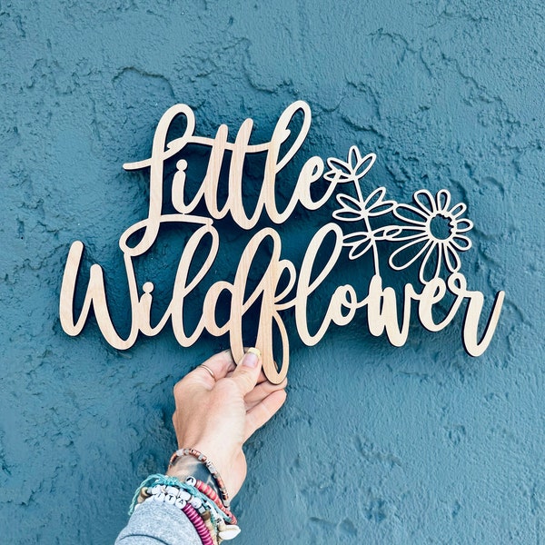 Little Wildflower Baby Shower Sign, Floral Birthday Decor, Stacked Sign, Baby shower Decorations, Gender Reveal, New Baby, Boho Party