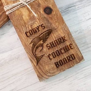 Custom Shark Coochie Board Personalized Charcuterie Board Gift for Friend Funny Gift Cheeseboard Funny Coworker Present