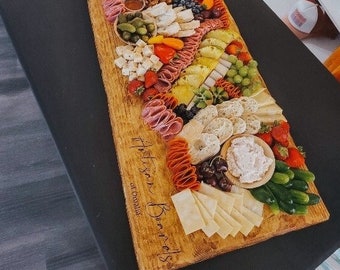 Personalized Cheese Board Wedding Gift, Engraved Charcuterie Board, Custom Meat Board, Housewarming Gift, Anniversary Gift, Engagement