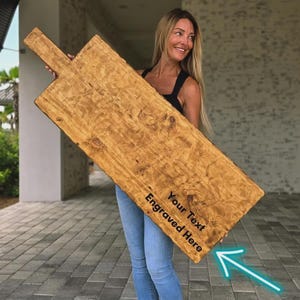 Extra Large Personalized Charcuterie Board - XXL Cutting Board Grazing Table Platter for Meat and Cheese Wedding Buffet Tray 6 sizes