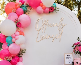Placa Oficial Licenciada: Decoração para Festa de Formatura | Celebração de Novo Motorista | Placa para Momento Marcante da Adolescência