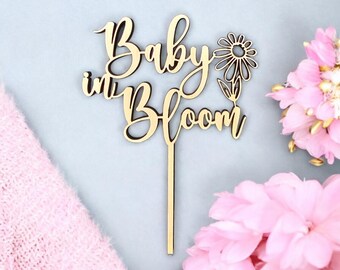 36 PCS Wildflower Cupcake Toppers | Baby Shower & Birthday Cake Decorations Set