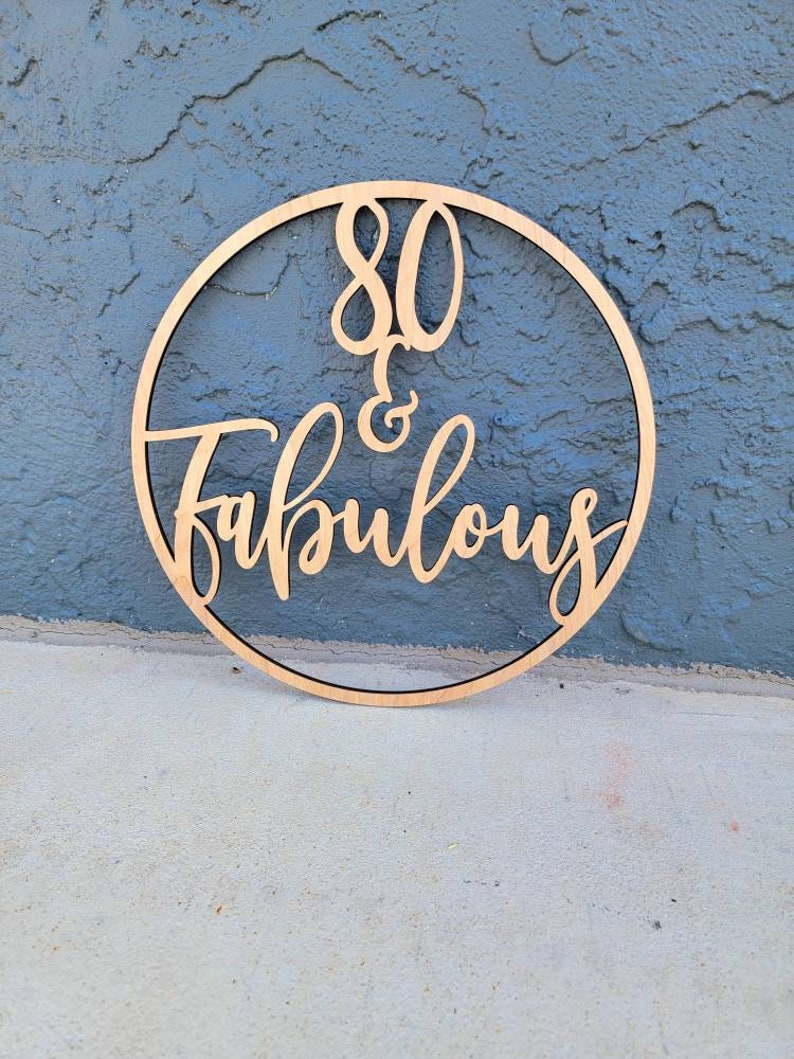 Custom Round Wooden Sign, Your Text Here Personalized Laser Cut Sign, Party Decorations, Birthday, Wedding, Babyshower, Housewarming image 9