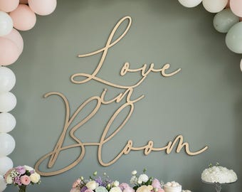 Love In Bloom-bord: decoratie vrijgezellenfeest | Bord bruiloft tuinfeest