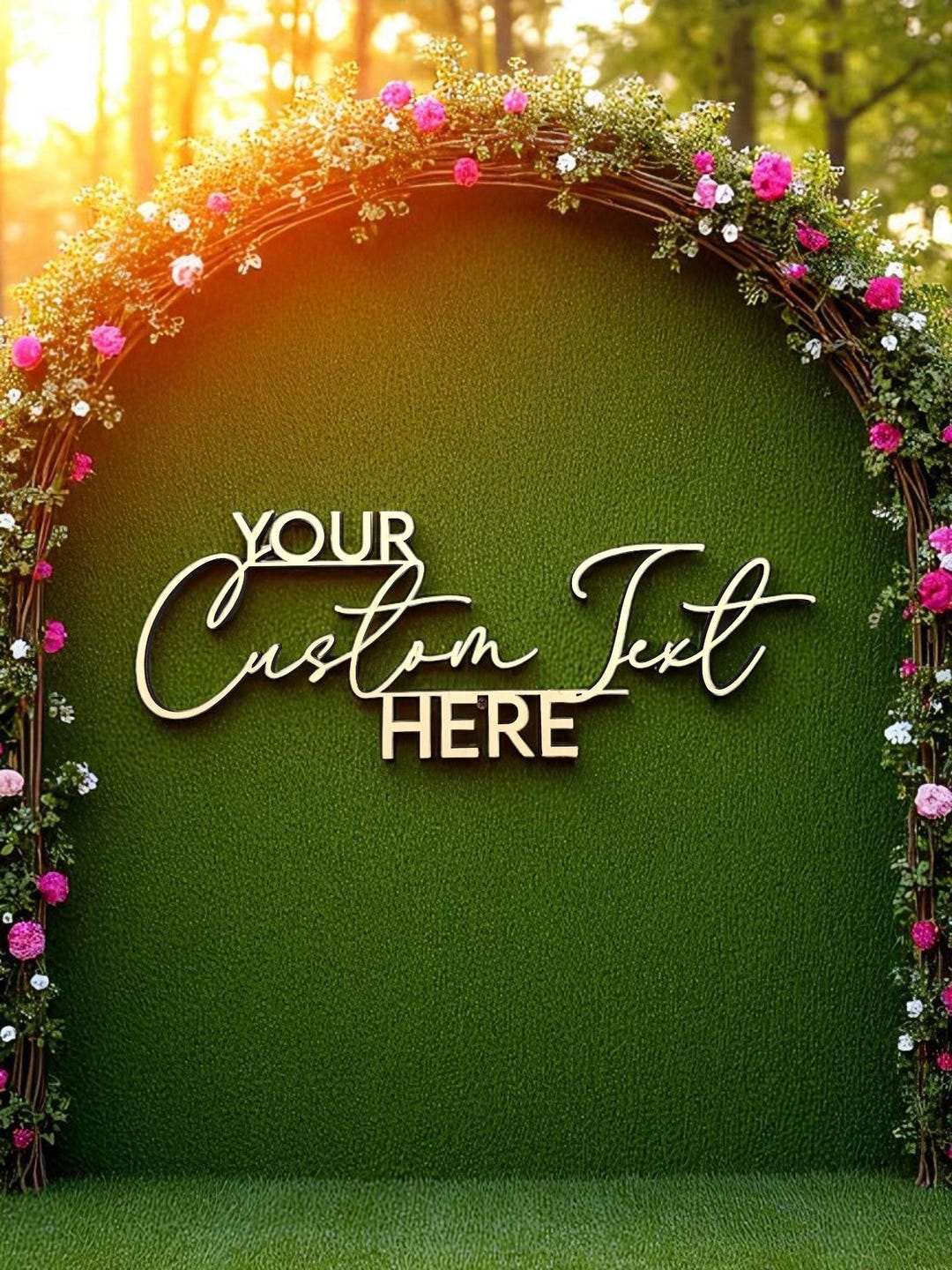 Custom Wedding Sign: Personalized Backdrop Decor | Wedding Arch Sign ...