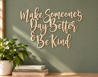 Be Kind Inspirational Sign: Positive Classroom Wall Decor | Motivational Office and Kindness Sign