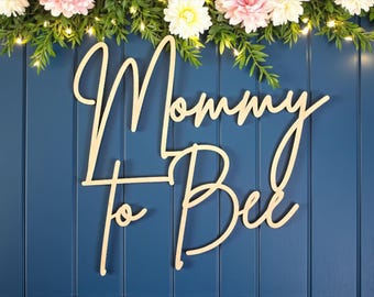 Mommy to Bee Sign: Baby Shower Decor | Bee Theme Party Decoration | Pregnancy Announcement | Mommy to Be Shower Backdrop