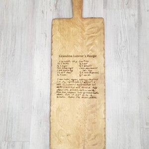 Handwritten Recipe Cutting Board Grandma's Handwriting Engraved Recipe Custom Gift Personalized Recipe