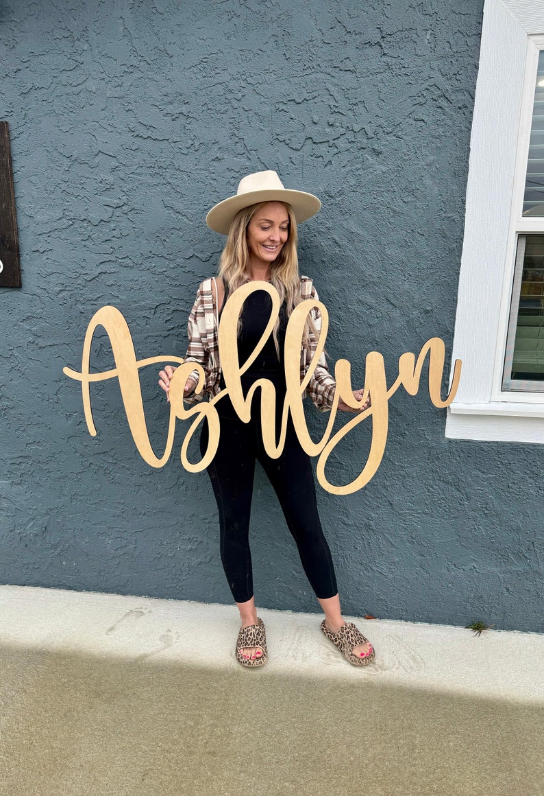 Large Name Cutout for Nursery Name Sign Wooden Letters Above Crib ...