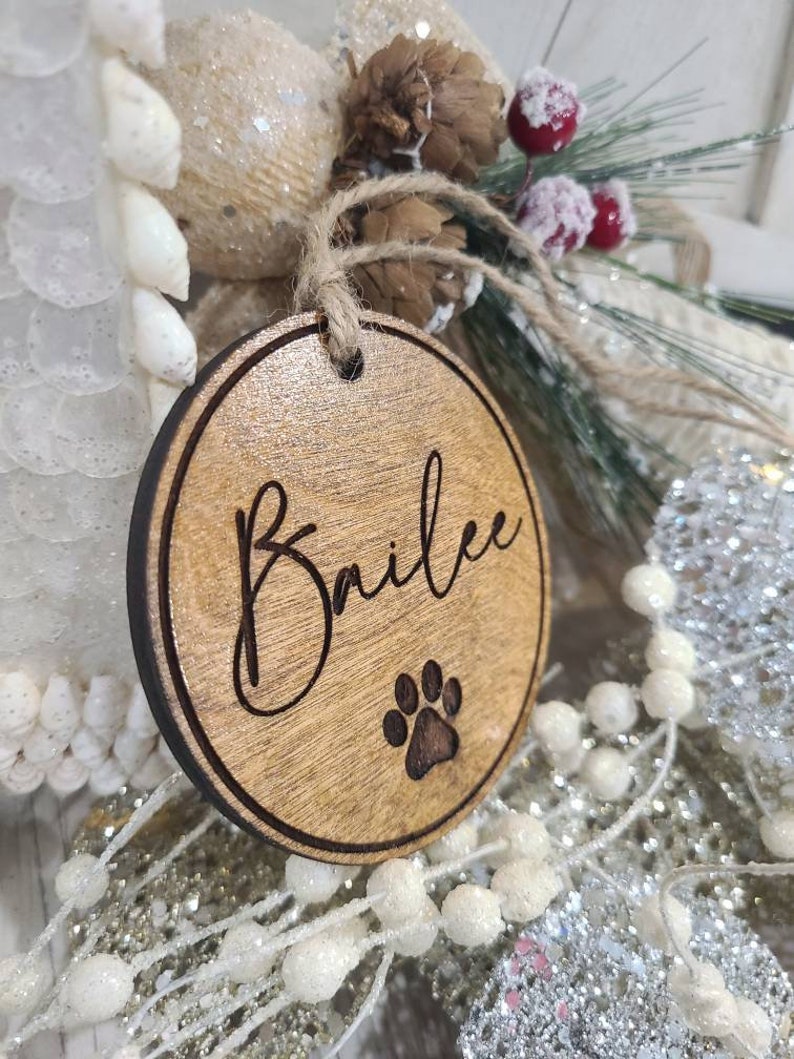 Engraved Christmas Stocking Name Tags Holiday Gift Tags Etsy