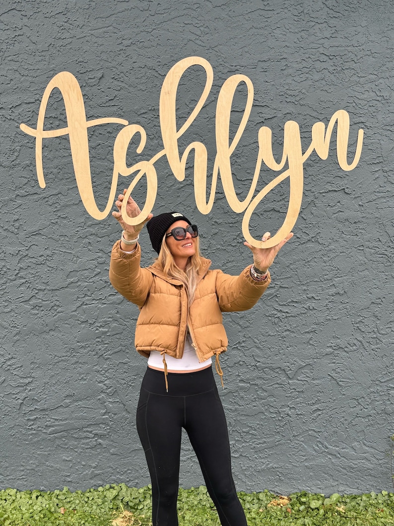 Custom Name Wall Sign: Dorm Room Decor | Teen Bedroom Name | Wooden ...