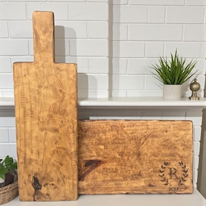 Large Cutting Board: Custom Charcuterie Board | Personalized Table Decor | 5th Anniversary Gift | Wood Serveware