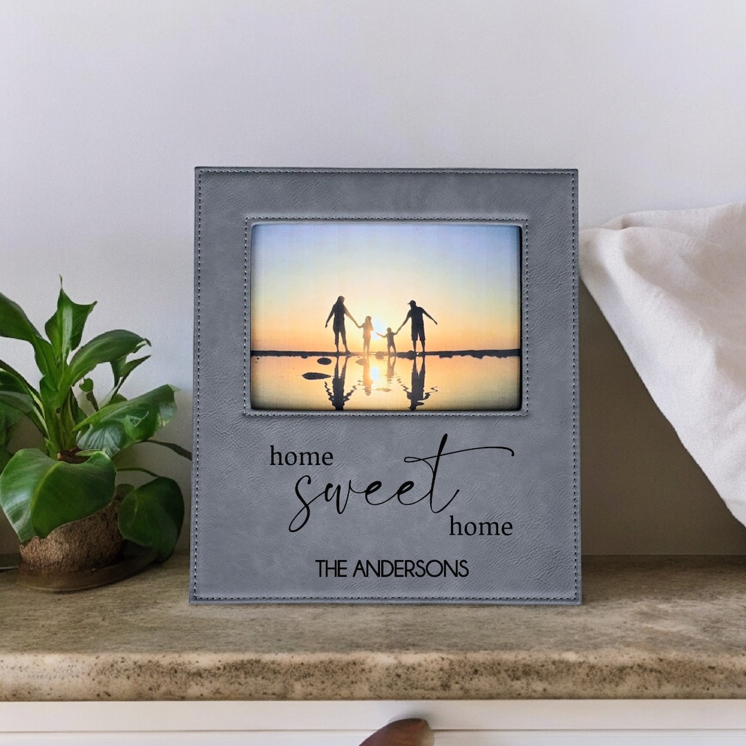 Sign Photo Frame Design Home Sweet Home Personalized Picture Frame Housewarming Gift New House ...