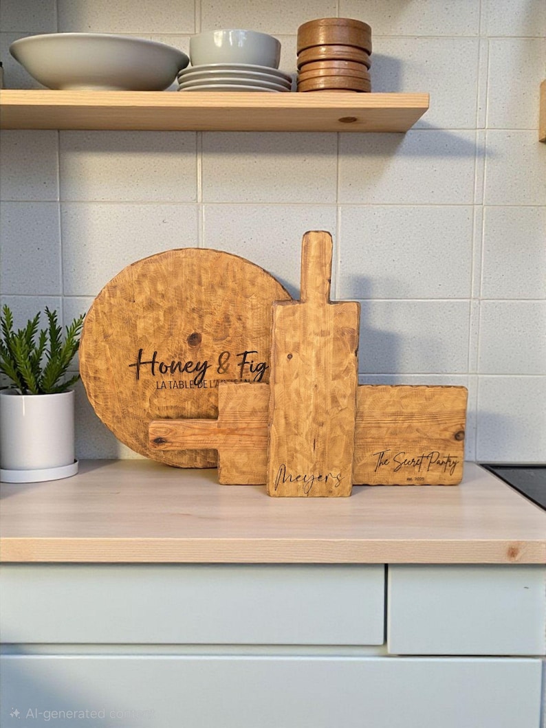 Personalized Charcuterie Board: Hostess Gift | Rustic Cutting Board | Cheese Board | Farmhouse & Antique Decor image 20