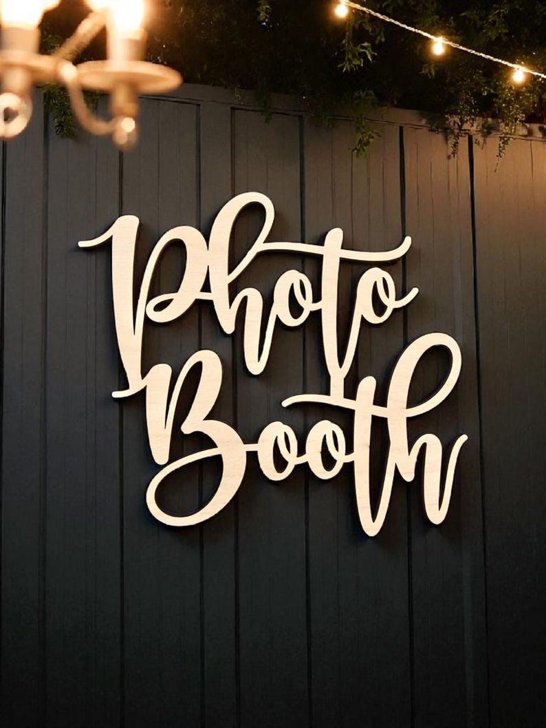 Custom Photo Booth Sign: Personalized Event Sign, Wedding Party Decor ...