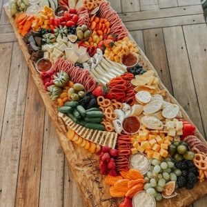 Extra Large Personalized Charcuterie Board, XXL Grazing Table Board, Meat & Cheese Board, Wedding Platter Buffet Board, Huge Appetizer Board image 6