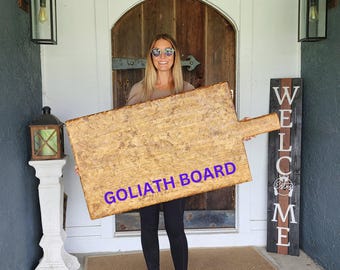 Extra Large Charcuterie Board: Personalized Cutting Board Gift for Wedding Host Housewarming | Rustic Wood Cheese Board