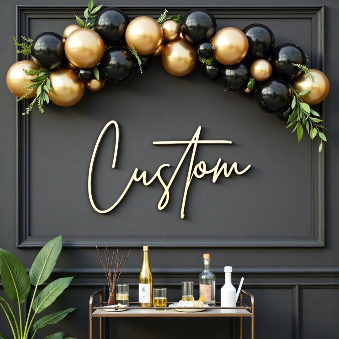 Custom Wooden Sign: Personalized Script Name Sign | Nursery Wall Decor ...