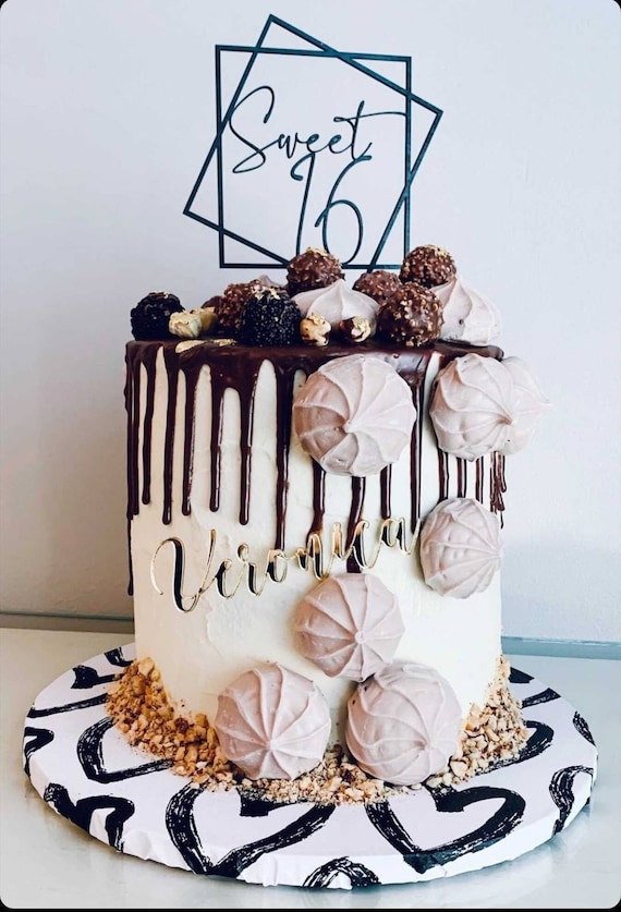 12 Decorazioni Per Torta 'Merry Christmas' In Oro – Topper In Carta Alimentare Per Dolci Natalizi, 13x8 Cm