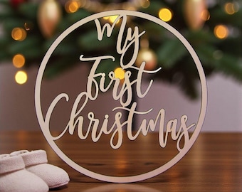 My First Christmas Sign: Baby Photo Prop