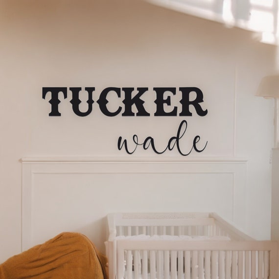 Custom 3d Western Name Sign for Nursery Name Wall Sign for Boys Room Country Style Wooden Sign for Girls Room Cowboy Theme