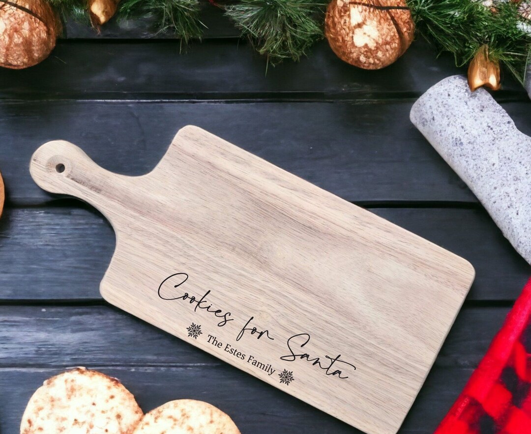 Personalized Cookies Wooden Sign - Up to 10 Cookies - Christmas Gift Idea for Family Members main image 1