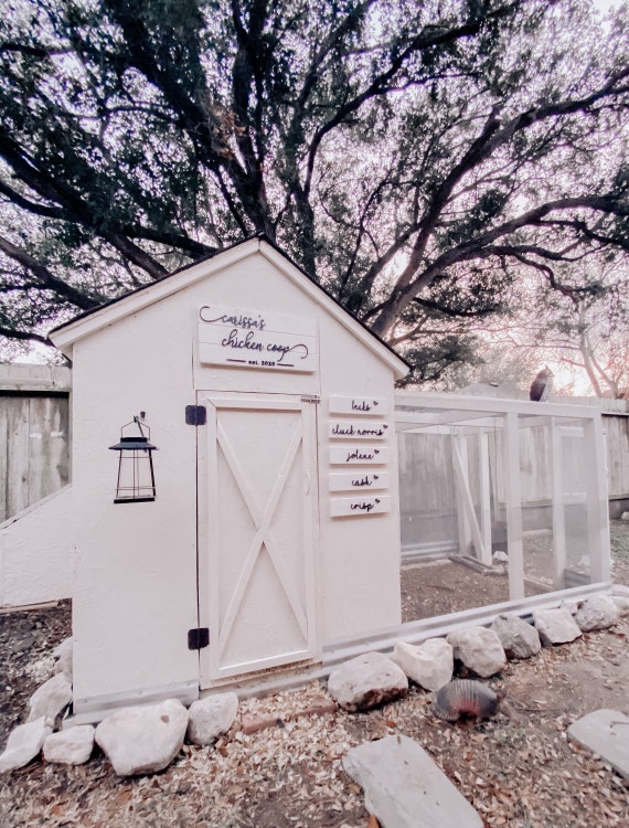 Rustic Chicken Coop Sign Personalized Chicken Gift Gift for Etsy