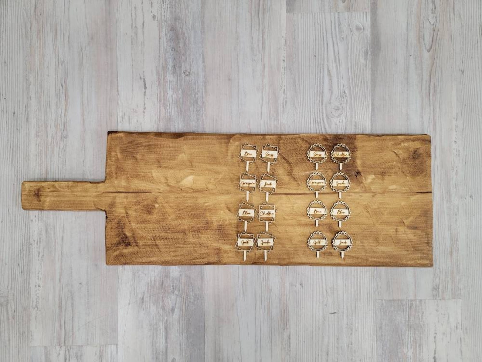 Set of 8 Cheese Labels Charcuterie Board Cheese Tags Cheese Etsy