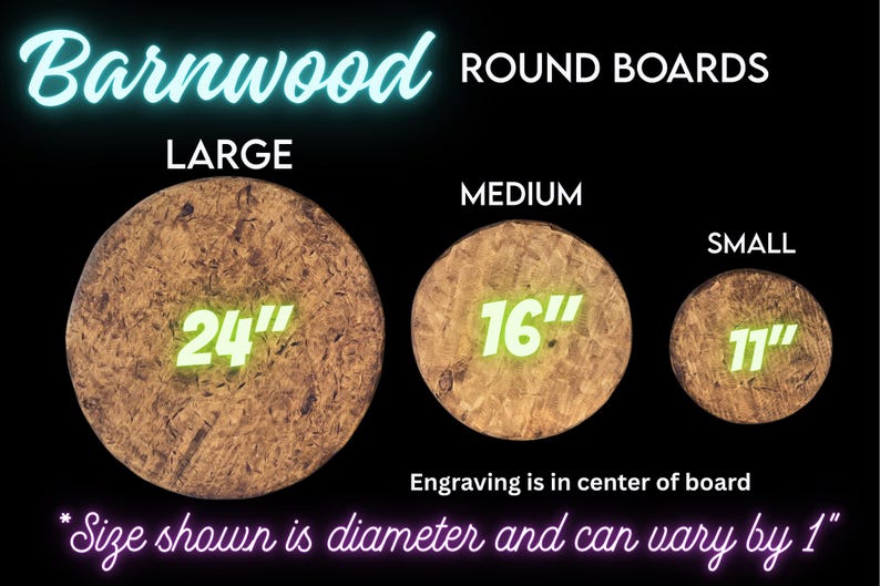 Barnwood Round Boards