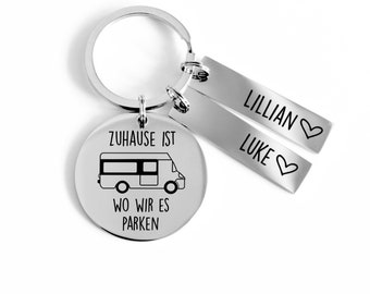 Motorhome gift | Personalized keychain | Gift with name