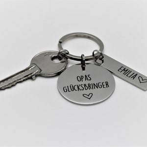 Opas Glücksbringer personalisierter Schlüsselanhänger - personalisiertes Geschenk für Opa