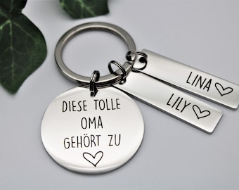 Schlüsselanhänger personalisiert für tolle Oma