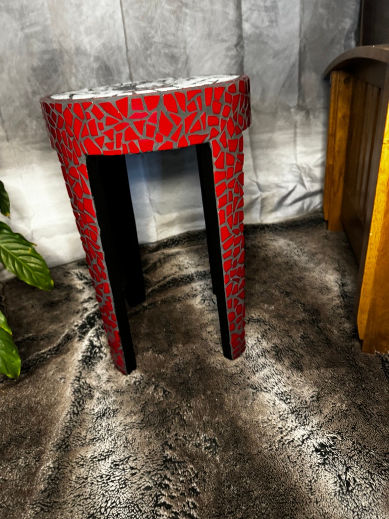 University of Cincinnati Bearcats / UC Bearcats Glass Mosaic Side / End Tables for Man Cave