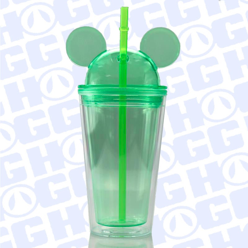16oz Mickey Ears Acrylic Tumbler Cup with Straw,acrylic blanks