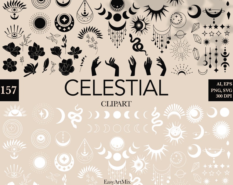 Download Celestial clipart Mystical vector icons Sun and Moon ...