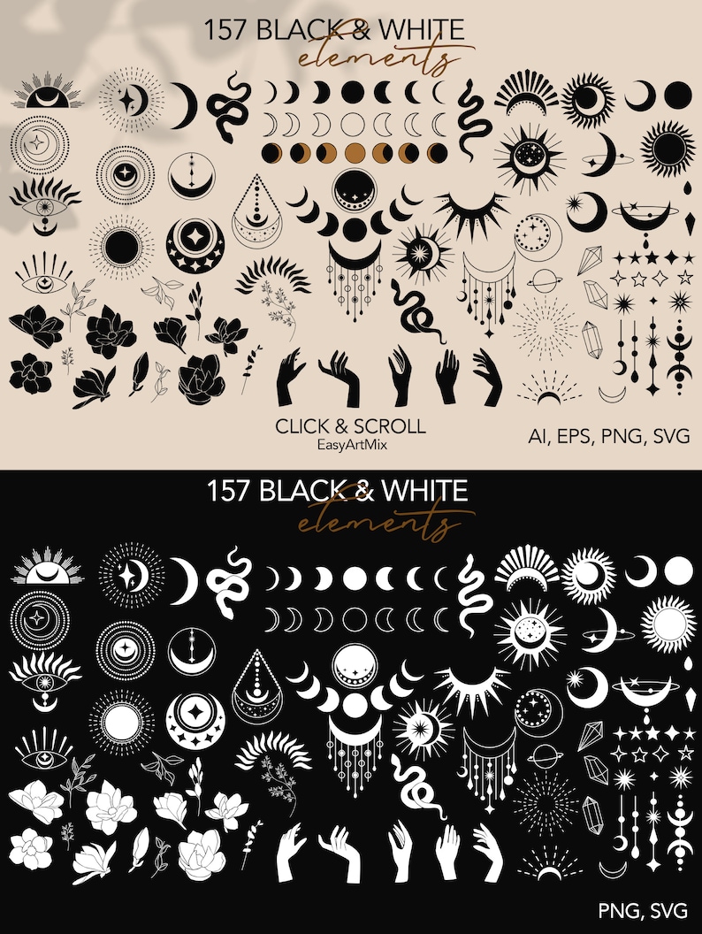 Download Celestial clipart Mystical vector icons Sun and Moon ...