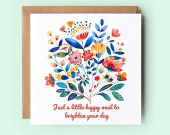 Floral Thinking of You Card, Just Because Card