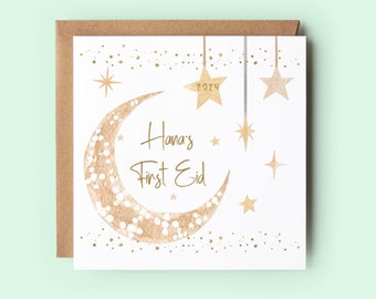 Gepersonaliseerde eerste eidkaart, Eid Mubarak-maansterren (2024)