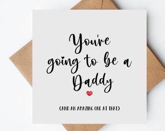 Vous allez être papa, faire-part de grossesse pour partenaire, faire-part de bébé pour papa, faire-part de papa