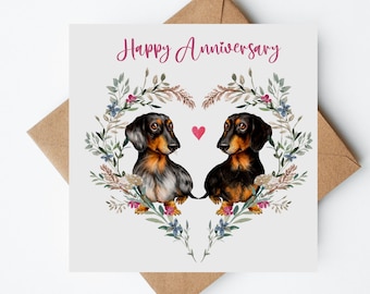 Happy 2025 anniversary dachshund