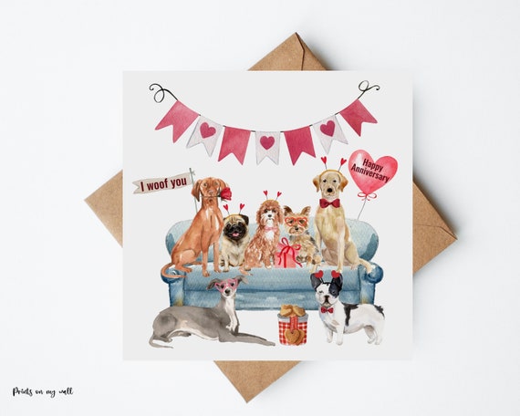 Cards From The Dog Biglietto D'Auguri Per Cani – 'I Woof You Mummy' (A5, Finitura Opaca, Con Busta)