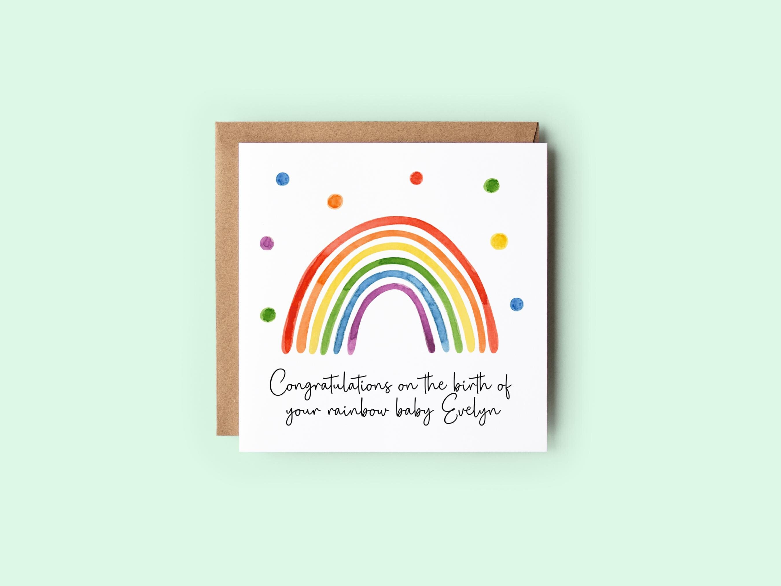 Stuff4 Biglietto Di Auguri Per Neonato Rainbow Animal World – Unisex Con Scritta Well Done, 145mm, Fatto Nel Regno Unito