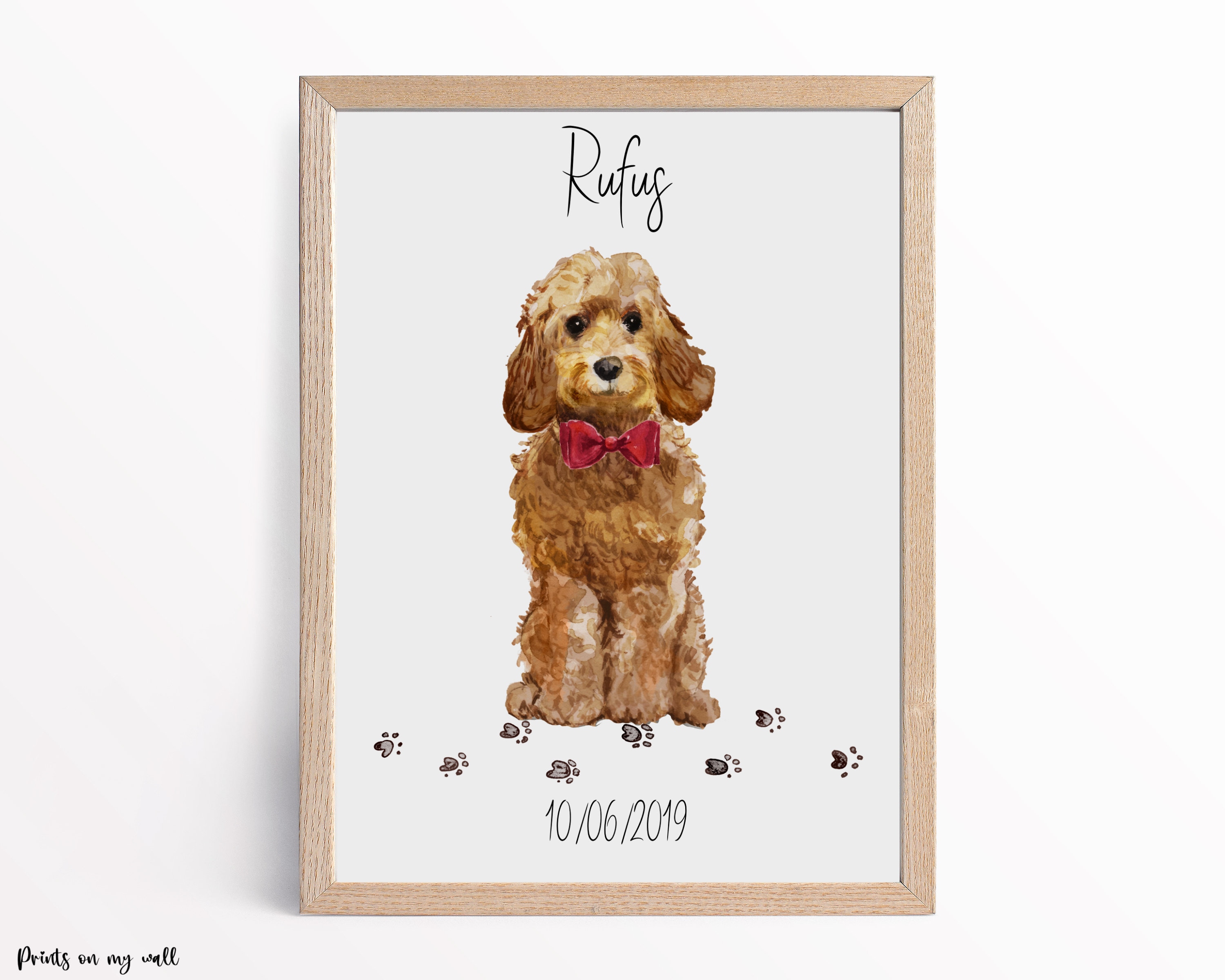 Cockapoo Impression Personnalisée, Décor Personnalisé Pour Chien, Cadeaux Cockapoo, Amoureux Des Chi