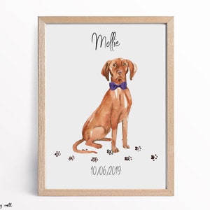 Vizsla Ungarischer Druck, Hundeliebhaber Geschenke, Hundewandkunst, Hausdrucke, Wohndekor