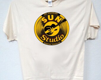 Sun Records Company Sunrise Logo Classic Music T-Shirt Tee