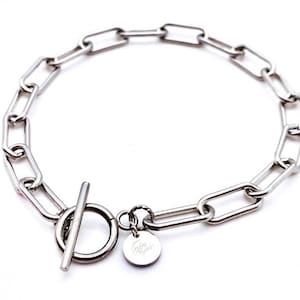 Maia Ankle Bracelet, Large Paperclip Anklet, Paperclip Chain Anklet Bracelet, Anklet, Ankle Bracelet, Chunky Chain Ankle Bracelet